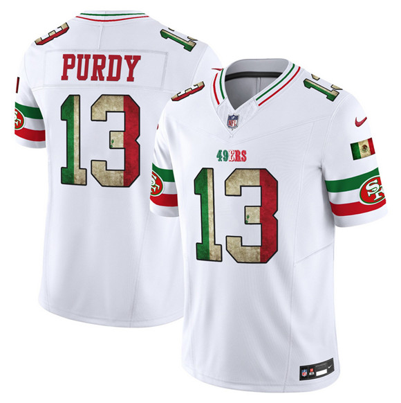 Men's White San Francisco 49ers #13 Brock Purdy 2025 F.U.S.E. Mexico Vapor Limited Stitched Football Jersey